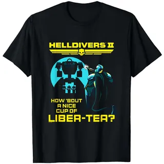 Helldivers 2 Sony PlayStation Game A Nice Cup of Liber-Tea T-Shirt