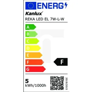 REKA LED Fassadenleuchte EL 7W-L-W 500lm 4000K weiß 28992