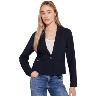 STREET ONE Damen A212156 Kurzer Blazer, Deep Blue, 44 EU