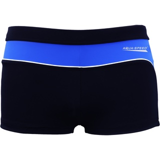 Aqua Speed Badehose kurz für Männer | Enge Schwimmhose modern Herren | Mens Swimwear | Schwimmbekleidung | UV Badepants eng | Wassersport | Kordelzug | 42 hellblau - blau, Gr. XXXL | Grant