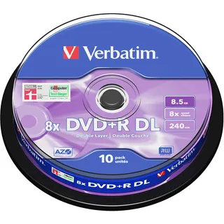 Verbatim 43666 DVD+R DL 8,5GB 8x matt