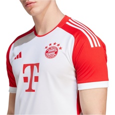 Bild von FC Bayern München 23/24 Heim Teamtrikot Herren Heimtrikot 2023/24, rot|weiß, XL
