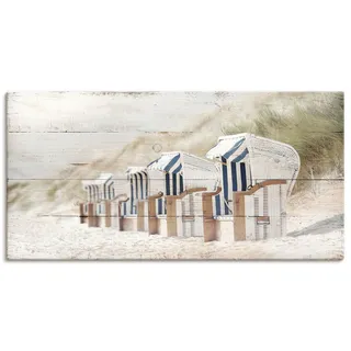 OTTO home "Strandkörbe in Holzoptik", Strandbilder 1 Stk. tlg., farbe bild(er): naturfarben),