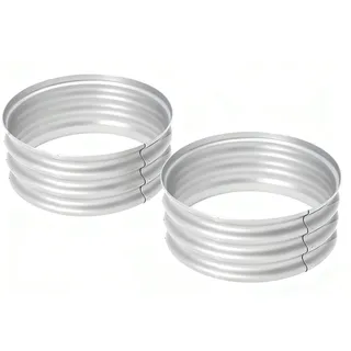 bamworld Hochbeet Rund 60 x 30 cm Silber