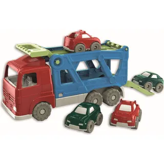 Autotransporter-LKW-Set mit vier Autos