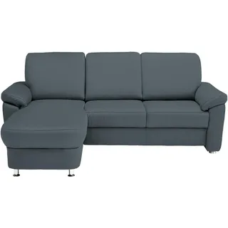 Beldomo System Ecksofa , Blau , Textil , Ottomane links, nicht einzeln stellbar, L-Form , 220x163 cm , Goldenes M , erweiterbar, Typenauswahl, Bettkasten erhältlich, Fußauswahl, Stoffauswahl, planbar, seitenverkehrt erhältlich, Bettfunktion erhältlich, Rücken echt , Wohnzimmer, Sofas & Couches, Wohnlandschaften, Ecksofas