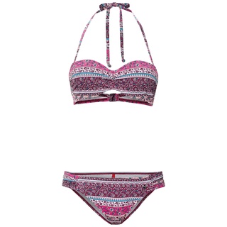 s.Oliver RED LABEL Beachwear LM Damen Dream Bikini-Set, pink Bedruckt, 34 C