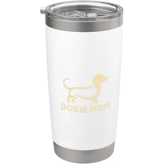 Doxie Mom Dackel Hundebesitzer Doppelwandiger Edelstahl-Thermobecher