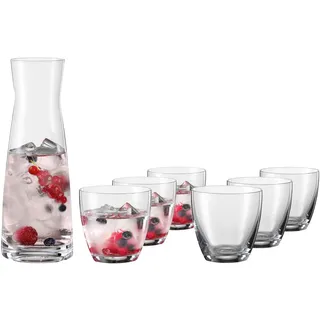 Novel Gläserset , Klar , Glas , 7-teilig , Lfgb , Gläser, Gläsersets