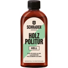 Schrader Holz Politur hell - Möbelpolitur - frischt lackierte Holzmöbel auf - 250ml - Made in Germany