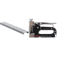 Bosch 2609255857 DIY Klammern Typ 53 11.4 x 0.74 x 4 mm & 2609255859 DIY Handtacker HT 14 für Typ 53: 4-14 mm;Typ 41: 14 mm;