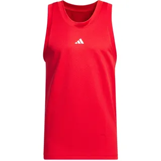 adidas Herren Basketball Legends Tank Top Tanktop, Better Scarlet/White, XL