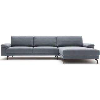 Creation BY ROLF BENZ Ecksofa "CR.450 elegantes Designsofa mit hohem Sitzkomfort", saphierblau, steingrau