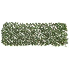 Andiamo Kunsthecken-Sichtschutz »Spalier Japan-Ahorn Blätter«, ausziehbarer Zaun, mit Kunstranke, natürliche Optik, Sichtschutz, grün