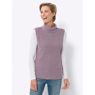 Classic Basics Pullunder CLASSIC BASICS "Pullunder", Damen, Gr. 46, lila (violett, meliert), 50% Baumwolle, 50% Polyacryl, meliert, Pullover Pullunder