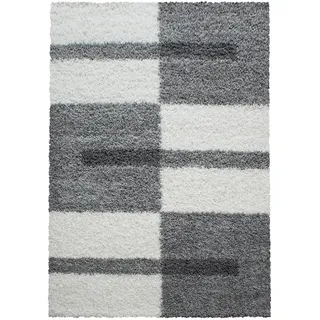 Ayyildiz Gala Shaggy 2505 Hochflorteppich 160 x 230 cm Hellgrau