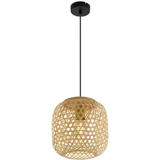 Globo Hängeleuchte , Naturfarben , Naturmaterialien , Wiener Geflecht , 135 cm , Lampen & Leuchten, Innenbeleuchtung, Hängeleuchten, Pendelleuchten