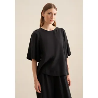 Seidensticker Shirtbluse Schwarze Rose Schwarz XS34