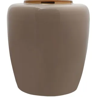Kayoom Vase, Taupe, Gold, Metall, 34x36.5x34 cm, Dekoration, Vasen, Metallvasen