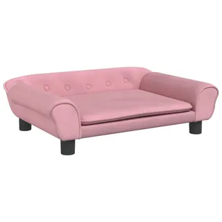 Kindersofa Rosa 70x45x26 cm Samt - Rosa
