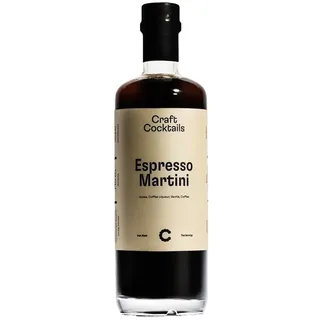 Craft Cocktails Espresso Martini 500 ml | Servierfertiger Premium-Cocktail | 14,9% Vol. | Hergestellt in Irland