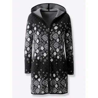 Inspirationen Longstrickjacke schwarz
