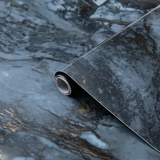 d-c-fix Möbel-Klebefolie Romeo Gold, 45 cm x 2 m - abwaschbare und selbstklebende Deko-Folie für Küche, Schrank, Tisch & Fensterbank - modern & nachhaltig