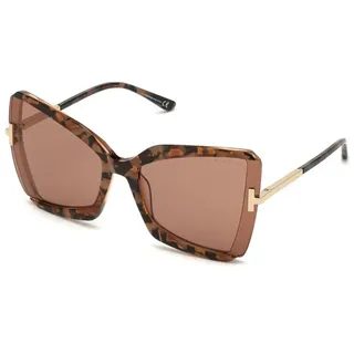 Tom Ford Gafas de Sol GIA FT 0766 Marbled Brown/Pink 63/19/135 Mujer FT0766 63 55Y