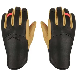 Salewa Ortles Merino-Lederhandschuhe Women, Schwarz, 8/L