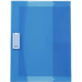 Viquel Strong Cover Heftschoner, 24 x 2, Blau, aus Kunststoff, hochwertig, verstärkte Rückseite, mit Lesezeichenklappen