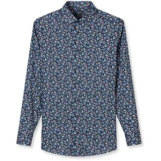 Olymp Langarmhemd »Luxor« Businesshemd, New-Kentkragen, floraler Print, modern fit