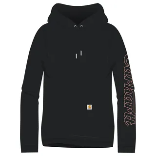 Hoodie CARHARTT "Sweatshirt", Damen, Gr. S, schwarz, Obermaterial: 55% Baumwolle CO. 45% Polyester PES., Sweatshirts Hoodie