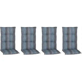 BEO Sitzauflage 118 x 46 x 8 cm blau 4-tlg.