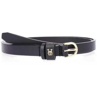 Tommy Hilfiger Damen Gürtel Essential Effortless 1,5 cm Schmal, Schwarz (Black), 85 cm