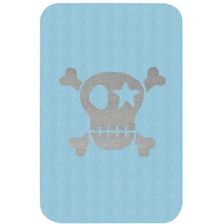 Zala Living Pirate Kinderteppich Soft Konturschnitt, Polyamid, Blau, 120 x 67 x 0,7 cm