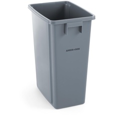 Bild von Abfalleimer, schmal, Müllbehälter, Abfallbehälter, 60L, 455x315x(h) 580mm, Grau