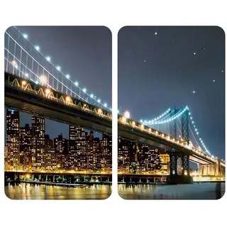 Wenko Brookling Brückenschutzplatte Aus Glas 2 Einheiten - Black