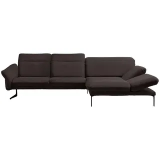 Himolla Ecksofa , Dunkelbraun , Textil , Ottomane rechts, L-Form , 299x203 cm , Blauer Engel, Goldenes M, Made in Germany, Emas , Typenauswahl, Lederauswahl, Stoffauswahl, Sitzqualitäten, Hocker erhältlich, individuell planbar , Wohnzimmer, Sofas & Couches, Wohnlandschaften, Ecksofas