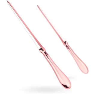 MUSROD Roségoldener Brieföffner, Umschlagöffner, Messer, Metall, Brieföffner, Paul Revere Papierschneidemesser, 22,9 cm (2 Stück)