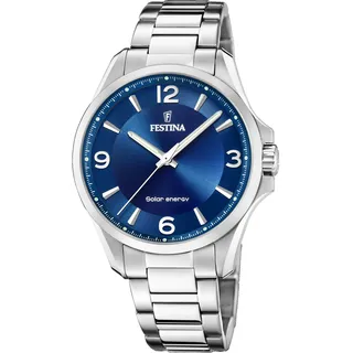 Festina Herrenuhr Edelstahl Silber Festina Solar Energy F20656/2