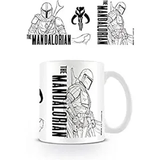 Star Wars: The Mandalorian (Line Art) Mug, 1 Stück (1er Pack)
