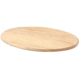 Continenta Schneidebrett oval Gummibaum 1 Set 30 x 20 x 1,2 cm Braun