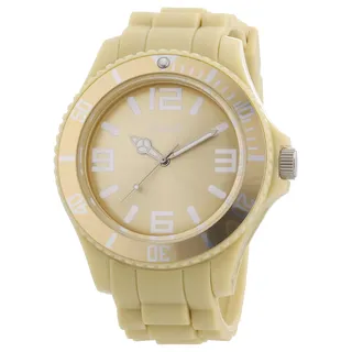 Oozoo Herren-Armbanduhr XL Analog Silikon C4657 Beige