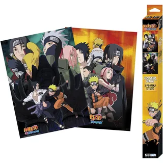 ABYstyle NARUTO SHIPPUDEN Set 2 Chibi Posters Ninjas (52x38cm) - Plakat