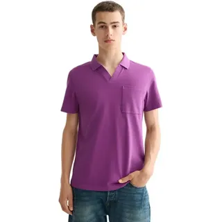 Scotch & Soda Garment Dyed Pique Relaxed Fit Kurzarm-poloshirt - Purple - L