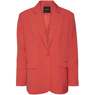 VERO MODA Damen Vmtroianthea Long Noos Blazer, Bittersweet, S EU