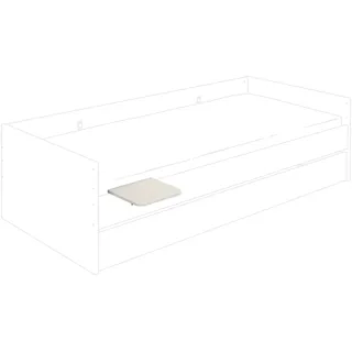 PAIDI Ablageelement "CUTIE LEA in Weiß für Kinderbett, Tablar" B/H/T ca. 28/27/10cm, Off-White, praktische Bettablage, Erweiterung mit zusätzlicher Ablagefläche, off, weiß