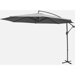 sweeek - Runder Ampelschirm Ø350cm - Grau - Grau