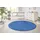 Shashi Gr 10 blau Ø 200cm Kunstfaser Teppiche Kurzflor Unifarben Weich Esszimmer Kinderzimmer Flur