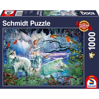 Schmidt Spiele Wölfe im Winterwald (1000 Teile)